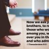 Verse of the Day – 1 Thessalonians 5:12
