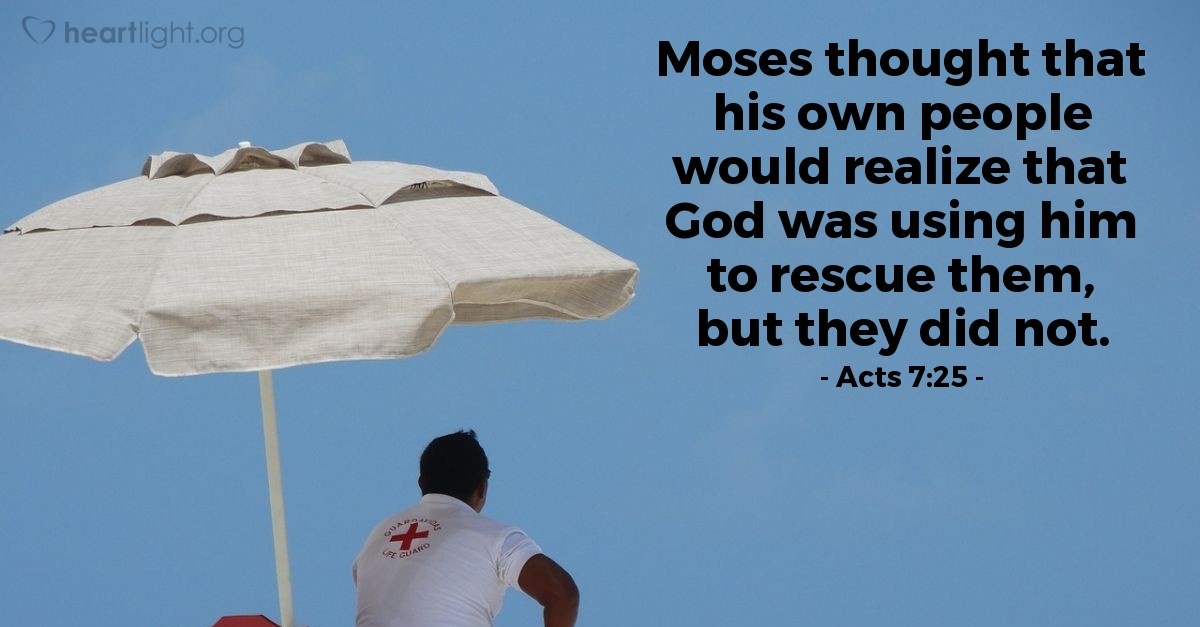 Verse of the Day – Acts 7:25