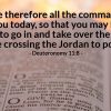 Verse of the Day – Deuteronomy 11:8